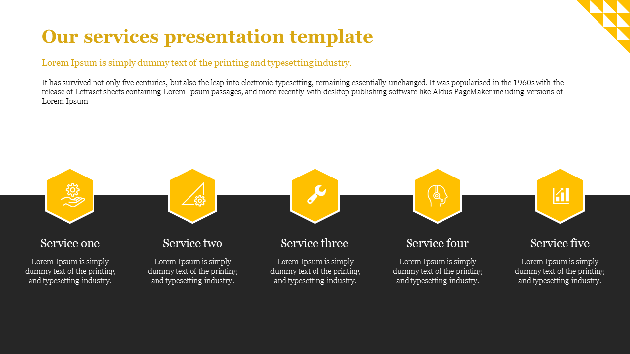 We have the Best Service Presentation Template Slides